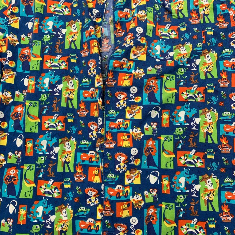 DISNEY PIXAR BUTTON DOWN